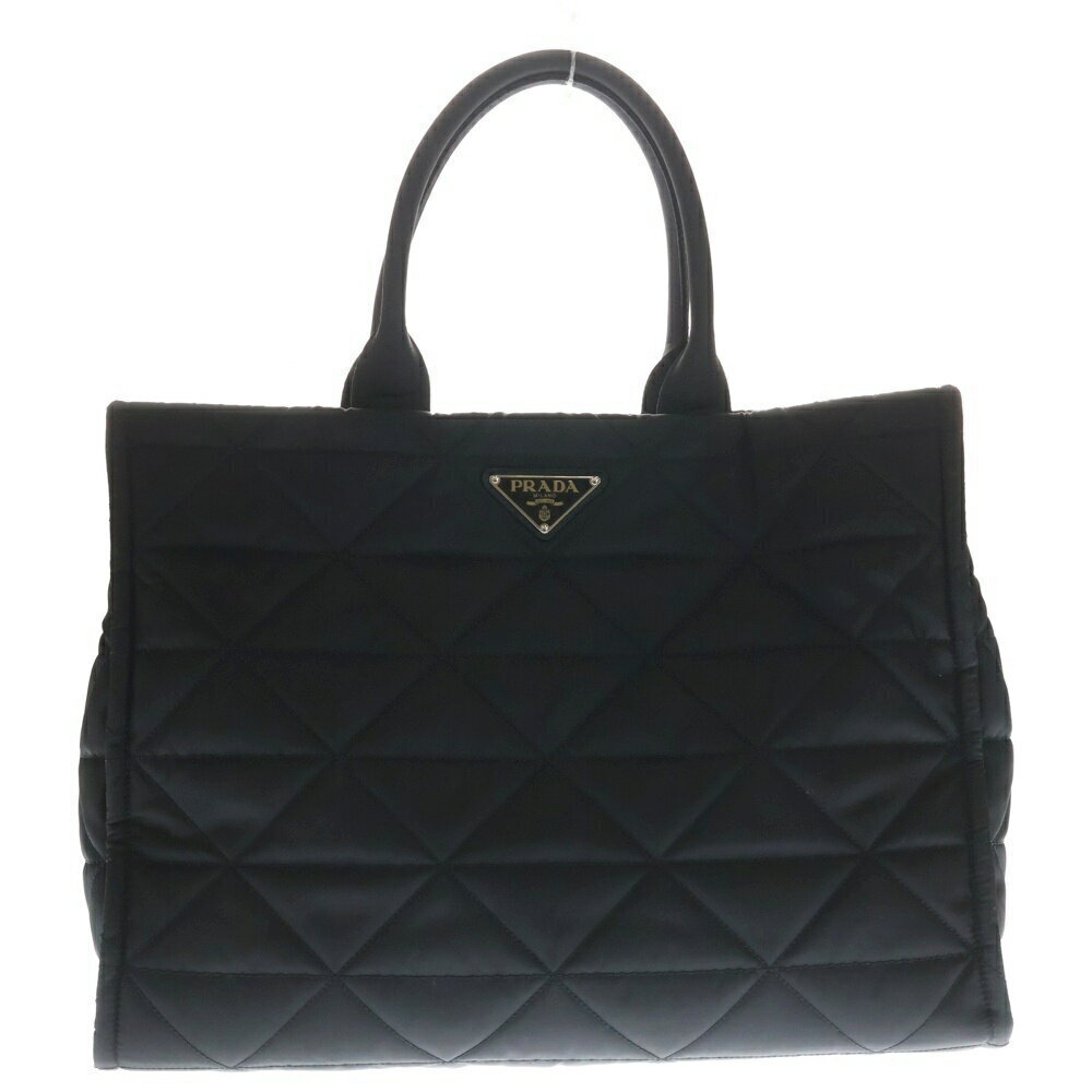PRADA TOTE Quilted Bag Handbag Black